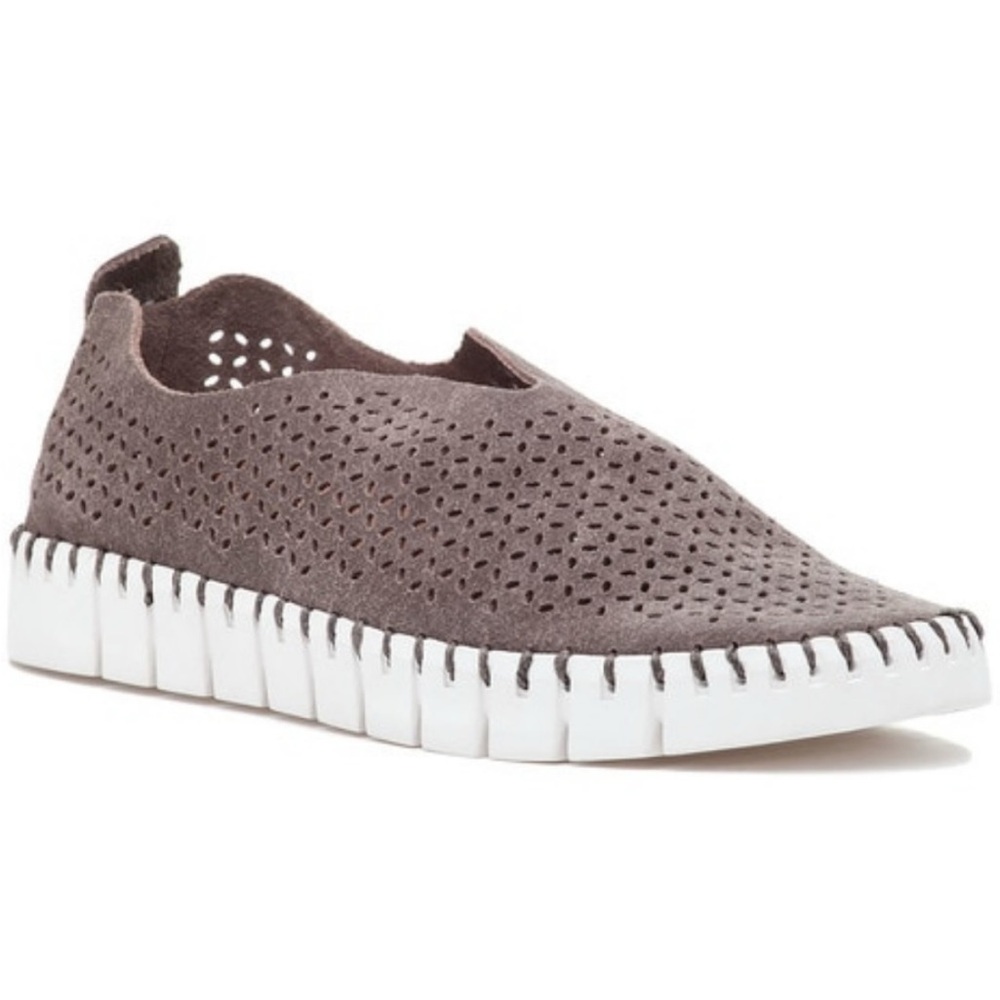 JEFFREY CAMPBELL Tiles Perforated Slip-On Sneakers 6.5